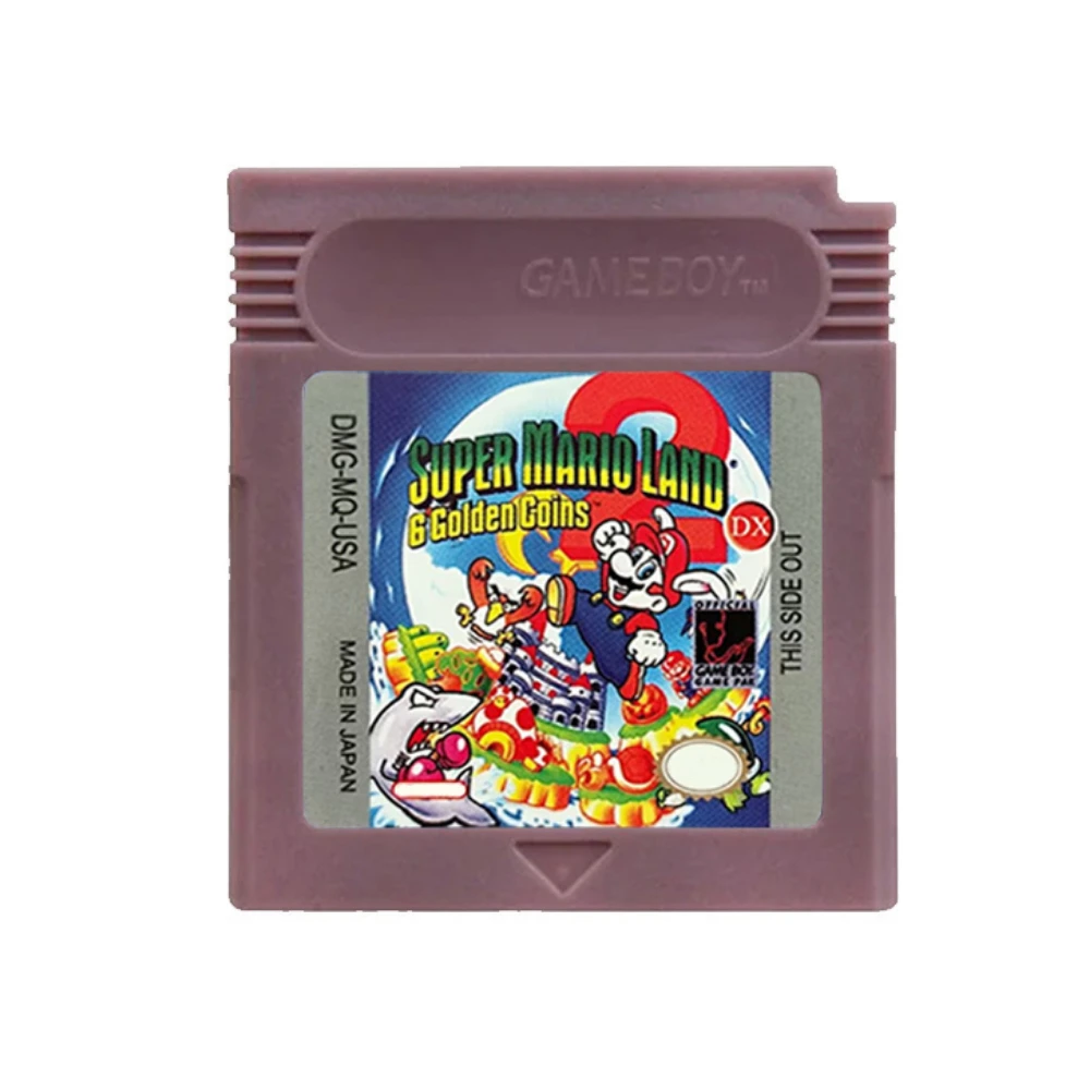 Super Mario Land DX 6 Golden Coins GBC Game Cartridge 16 Bit Video Game Console Card English Language for GBC/GBA