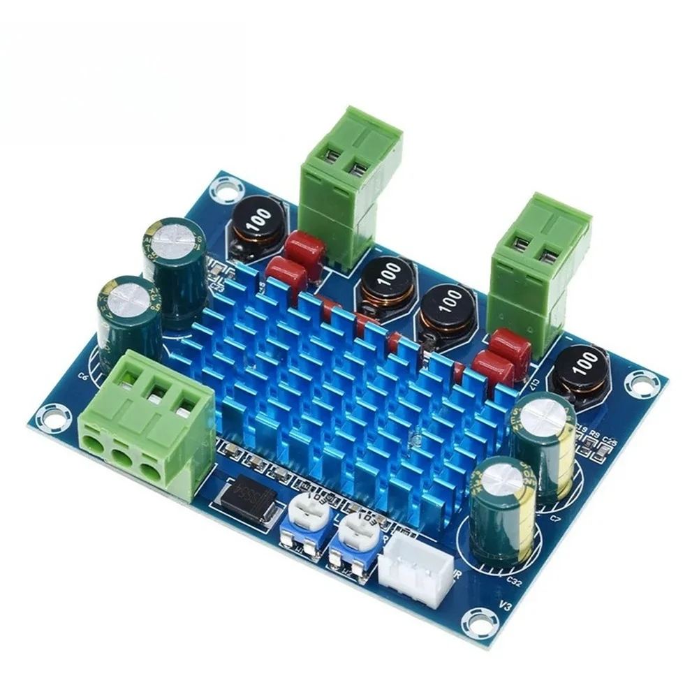For TPA3116D2 Based Audio Board M572 120W Dual Channel Module for 8 Ohm Speakers Works with 8V 28V DC Power Sources