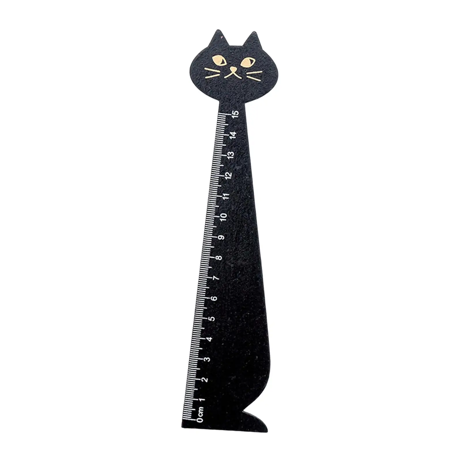 Straight Ruler Korean Style Office Supplies Measuring Tool Cartoon Cat Ruler Wood Animal Ruler for Children Girls Boys Kids