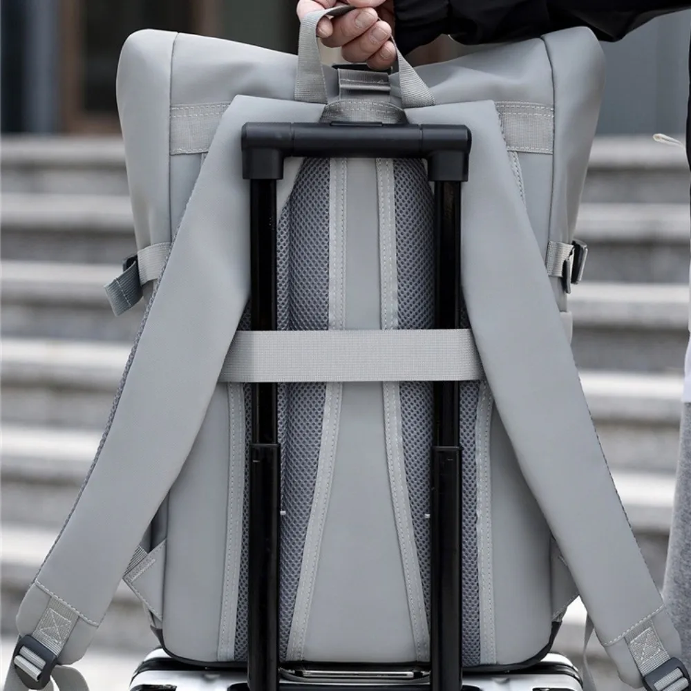 Mochila de ocio para hombre de gran capacidad, mochila de viaje ligera multicapa, mochila portátil impermeable para ordenador portátil para hombre