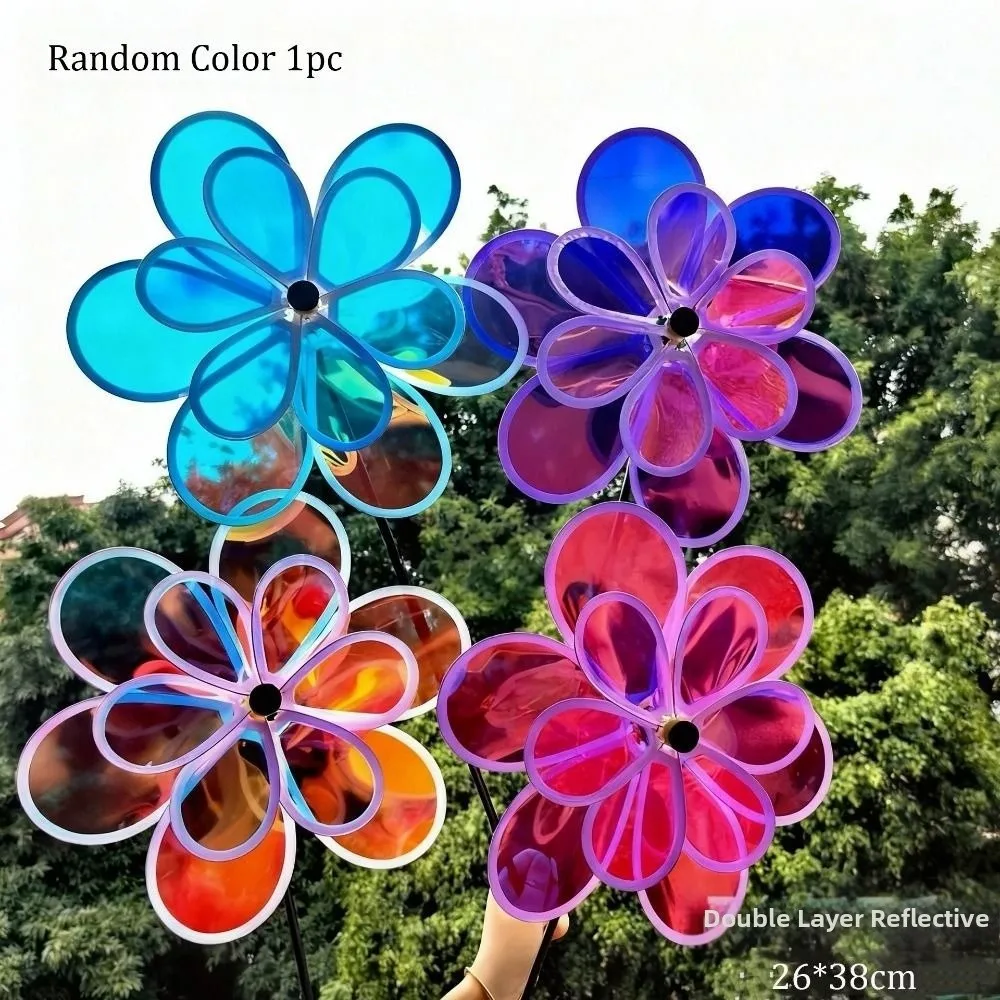 Multistyles Sunflower Windmill PVC Diameter 35~40cm Rotating Sunflower Garden Yard Wind Spinner Outdoor Party Picnic Decor