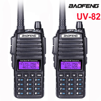 2Pcs/set Baofeng UV-82 High Power CB Radio 8W Walkie Talkie UV82 Dual Band VHF UHF Long Range Hunting Two-Way FM Transceiver