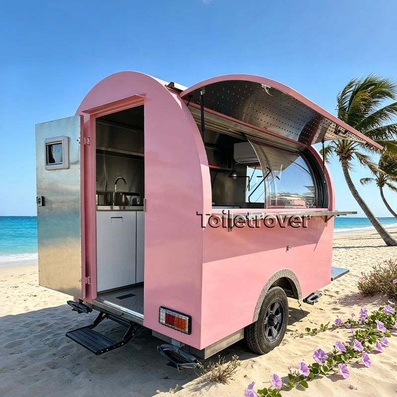Custom Vintage Food Truck Trailer Pizza Fast Food Truck Burger Commercial Food Trailer for Sale USA Hot Dog