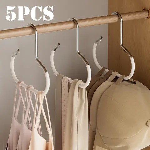 야구 모자 기숙사 및 가정용 옷장에 걸기위한 5pcs 모자 보관 주최자 다기능 모자 디스플레이 랙