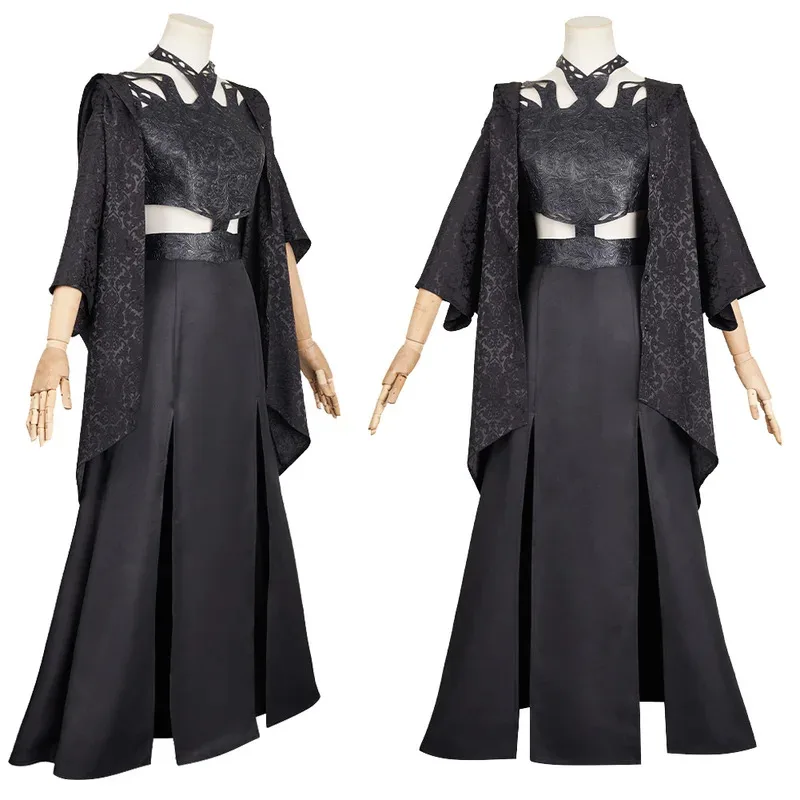 Взрослый женский костюм ведьмы Rio Vidal для косплея, черные костюмы для ТВ, темный дневник агата, фэнтезийный наряд ужасов, женская маскировка Взрослый женский костюм ведьмы Rio Vidal для косплея, черные костюмы для ТВ, темный дневник агата, фэнтезийный наряд ужасов, женская маскировка