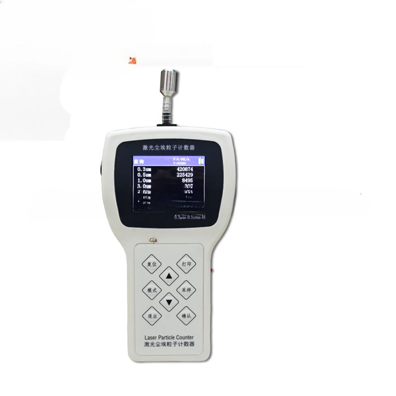 Handheld Laser Dust Particle Counter Portable Dust Suspended Particle Detector Purification Workshop Hospital