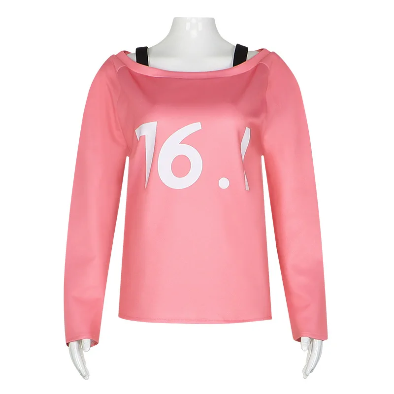 Anime Chainsaw Man Power T-Shirt Cosplay Costume Power wig Comic Con party uniforms Halloween Christmas Role Play casual uniform view 2