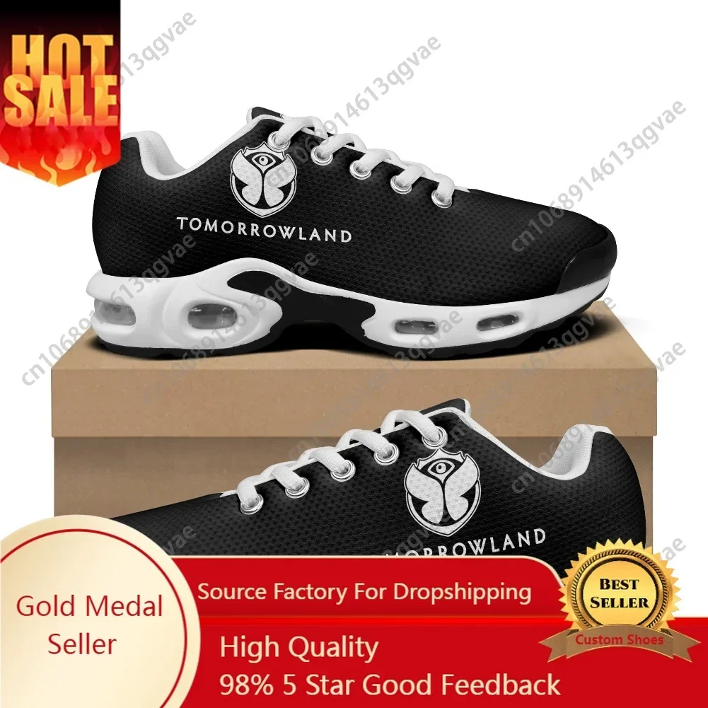 

Tomorrowland Flag Music Festival Air Cushion Sneakers Mens Womens Teenager Sports Shoes High Quality Custom Made Mesh Sneaker