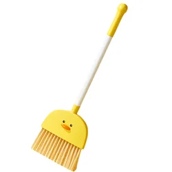 Small Yellow Duck Broom Kids Cleaning Broom Children Broom Home Broom Household Cleaning Supply Toddler Broom Room Cleaning