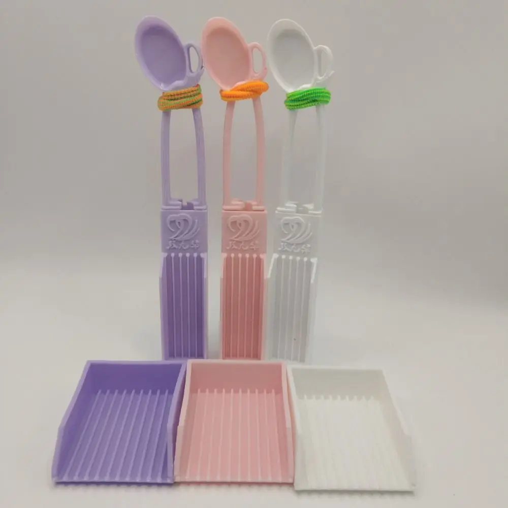 

Creative Diamond Clips Pen Tray Kits Handheld DIY Padding Bean Pen Double Needle Bean Shovel Diamond Painting Tool Tray Kits