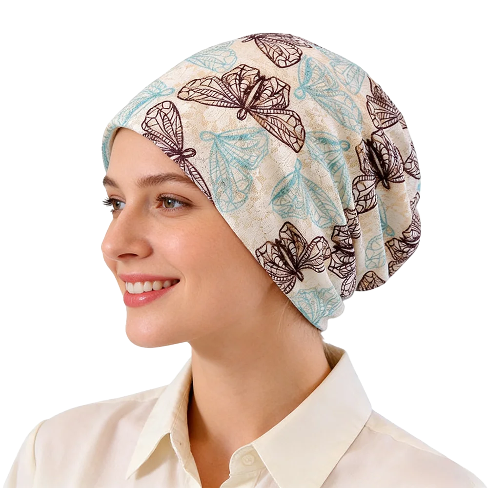 Lockere, lässige Chemo-Schlafmütze, Beanie-Mütze, Kopfbedeckung – Detail 8