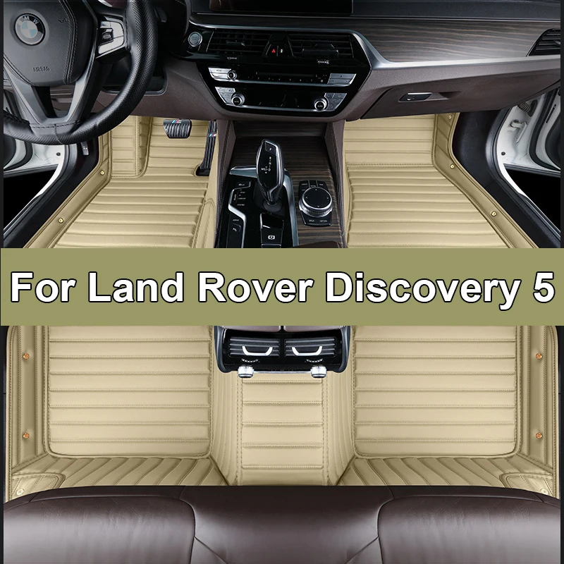 

Custom 3D Full Coverage Car Floor Mats for Land Rover Discovery 5 5 Seat 2017-2022 Year Interior Details Accessories