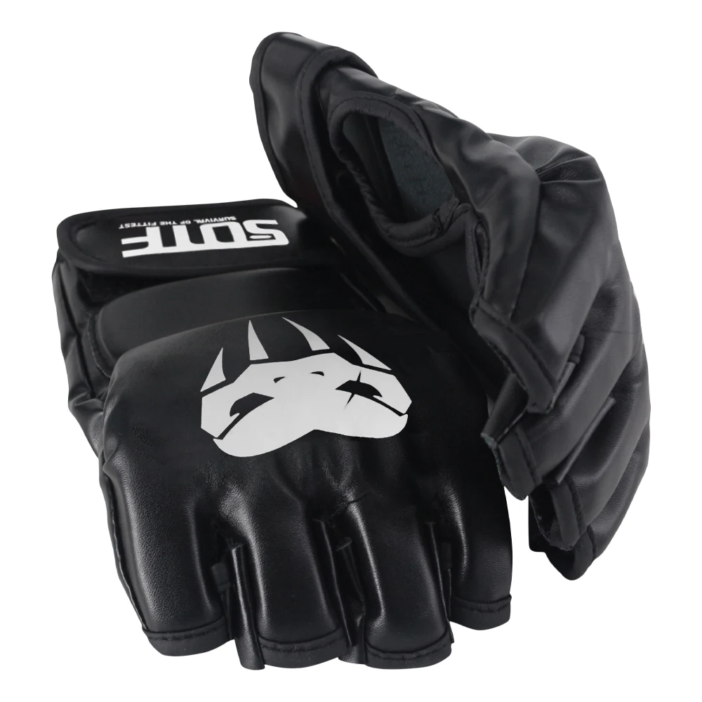 MMA Gloves Half-Finger for Boxing GlovesTraining Muay Thai Sparring Punching Bag Sanda Professional Fighting Mitts mma