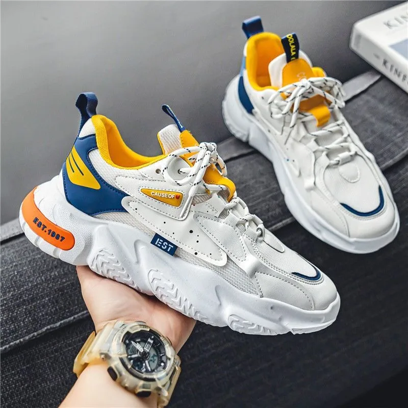 2024Summer Fashion Breathable Men's Sneakers Mesh LaceUp Casual Men Shoes Quality Brand Lightweight Running Shoe Tenis Masculino