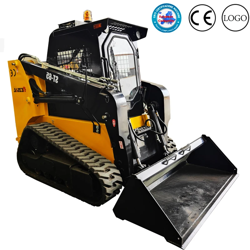 Customized Machinery Factory Euro 5 CE EPA Small Loader Mini Skid Steer Loader 500kg 800kg Skid Steer Track Loader for Sale