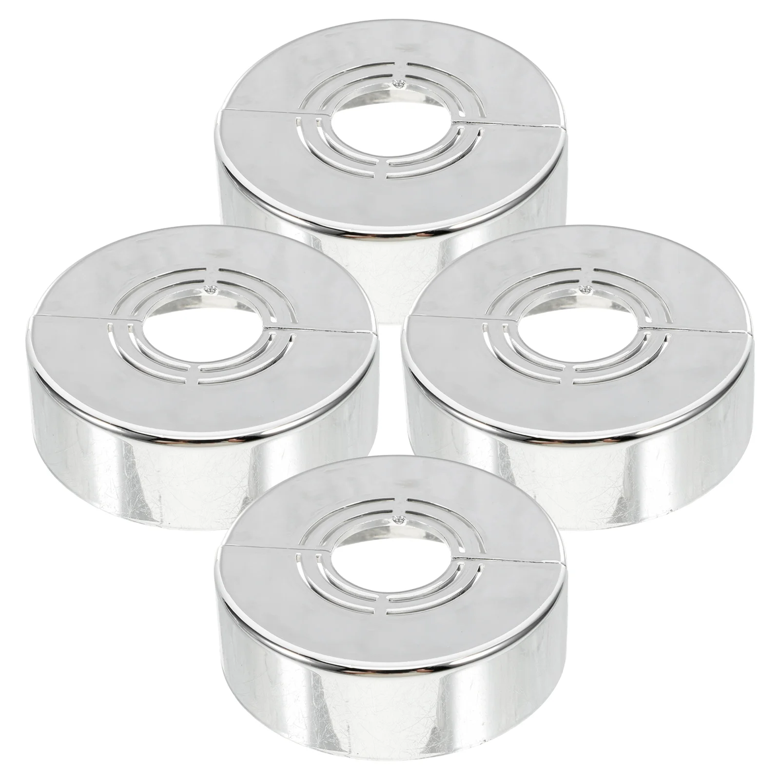 

4 Pcs ABS Faucet Covers 2cm Hole Nonremovable Design Enhances Bathroom Aesthetics Kitchen Sink Toilet Decorative Flange Plate