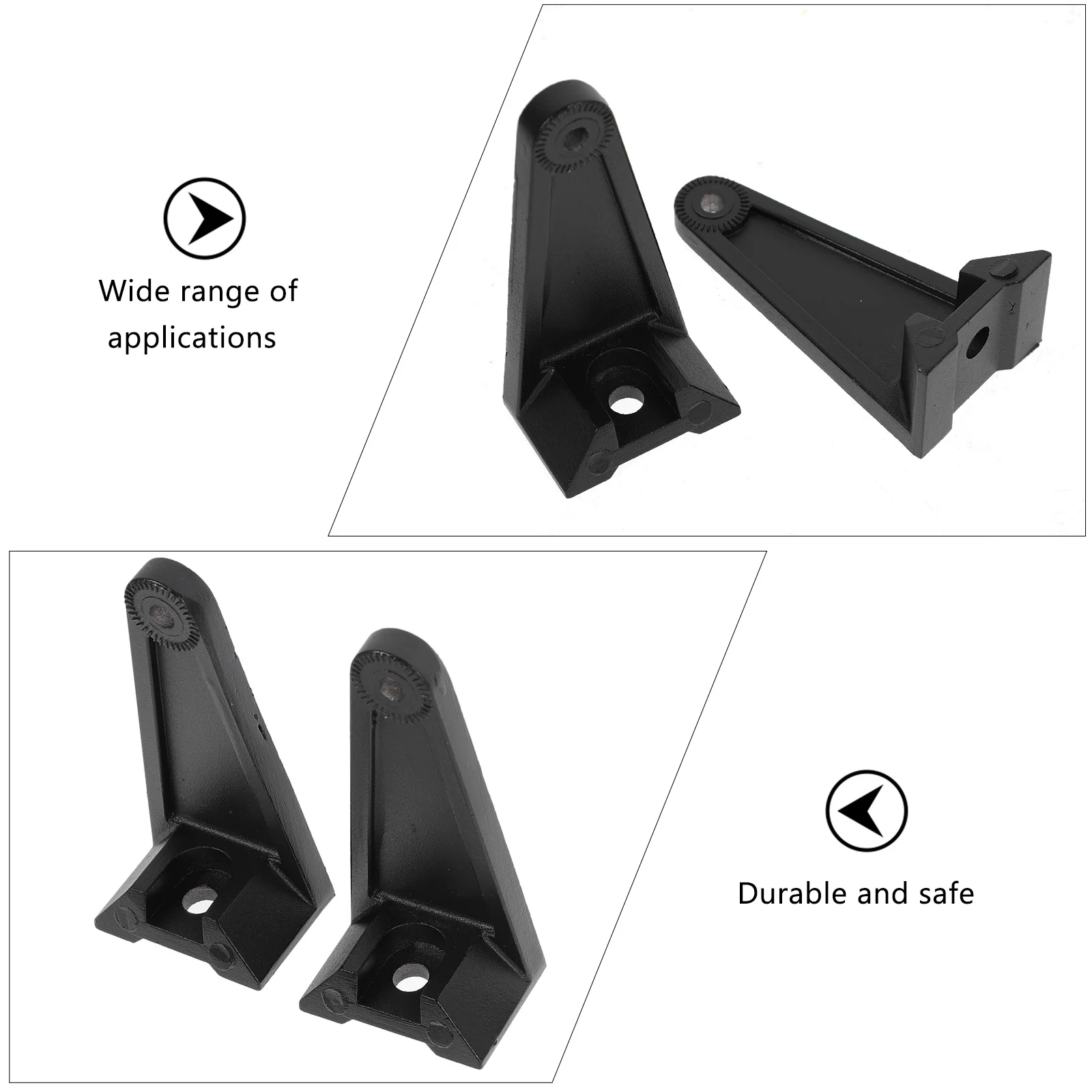 

Universal Side Mount Bracket for LED Light Bar Compatible with Straight Curved Bars Anti-Vibration Rubber Gaskets Avoid Paint