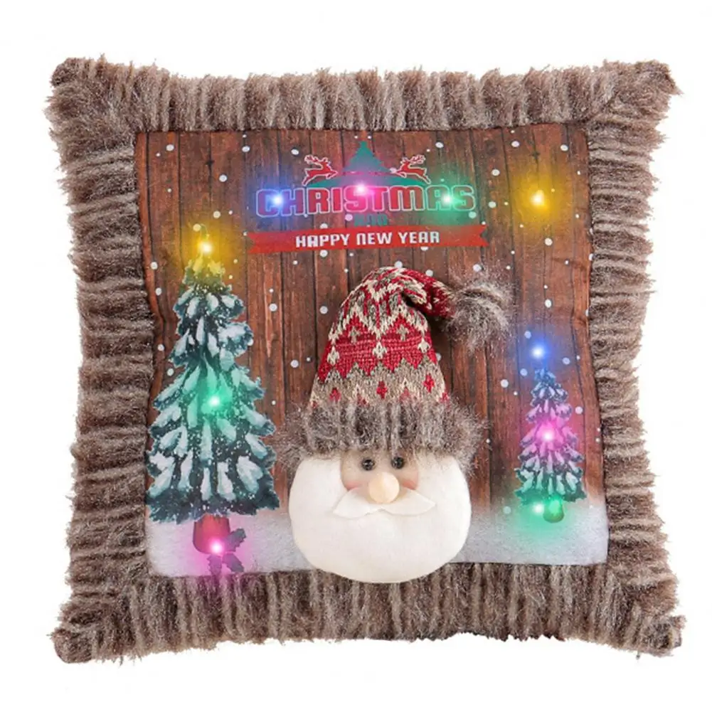 

Illuminated Christmas Pillowcase Christmas Pillowcase Festive Illuminated Throw Pillowcase Exquisite for Christmas for New