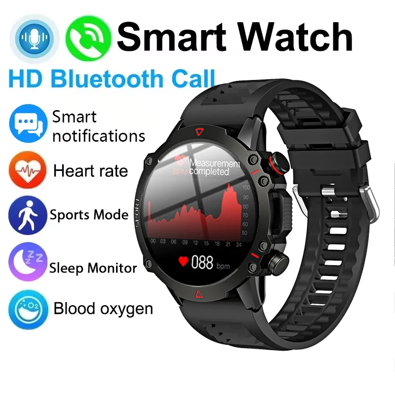 GEJIAN ساعة ذكية معدل ضربات القلب الأكسجين في الدم مراقبة ضغط الدم GPS مسار الحركة تتبع الرجال والنساء الساعات الذكية