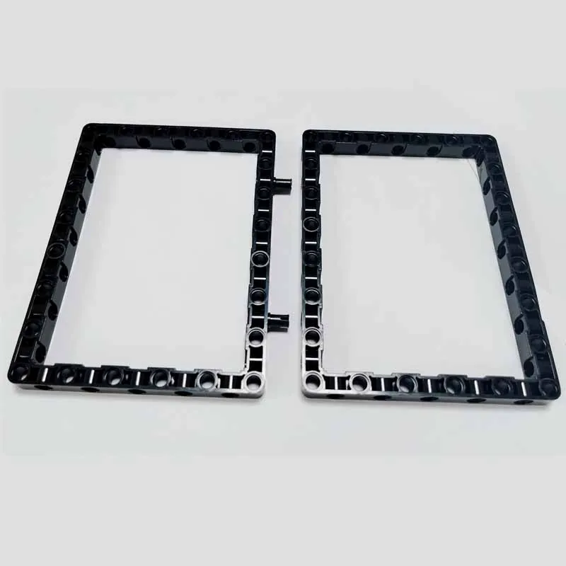 Quadro técnico 11x15 braço anel feixe 7x11 blocos de construção moc conector parte brinquedo para ev3 compatível 39790/39794 2 pçs/lote