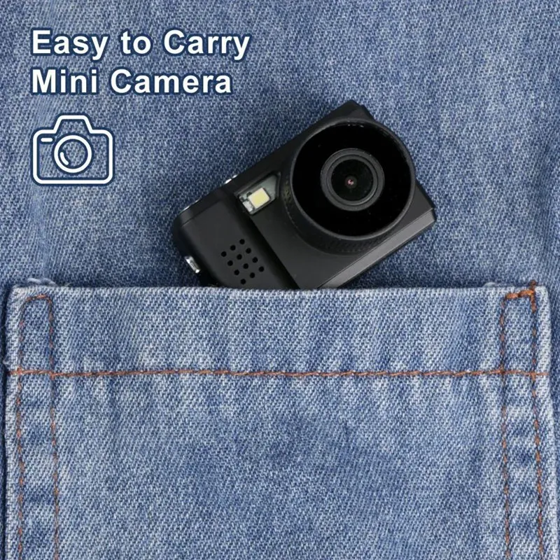 Mini Camera With Screen HD Compact Camcorder Flash Portable Photo Digtal Cam Indoor Home Outdoor Sport DV Video Recorder