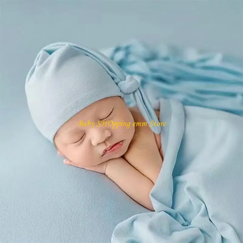 23GD Baby Blanket Caps مجموعة من القماش القابل للتنفس لف وقبعة لحاف الطفل تلقي بطانية قوية حمام امتصاص