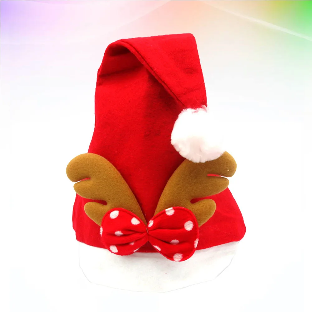 

Elk Antlers Santa Claus Christmas Hat Adult Xmas Cap Holiday Party Decoration Cartoon Xmas Cap Christmas Hat