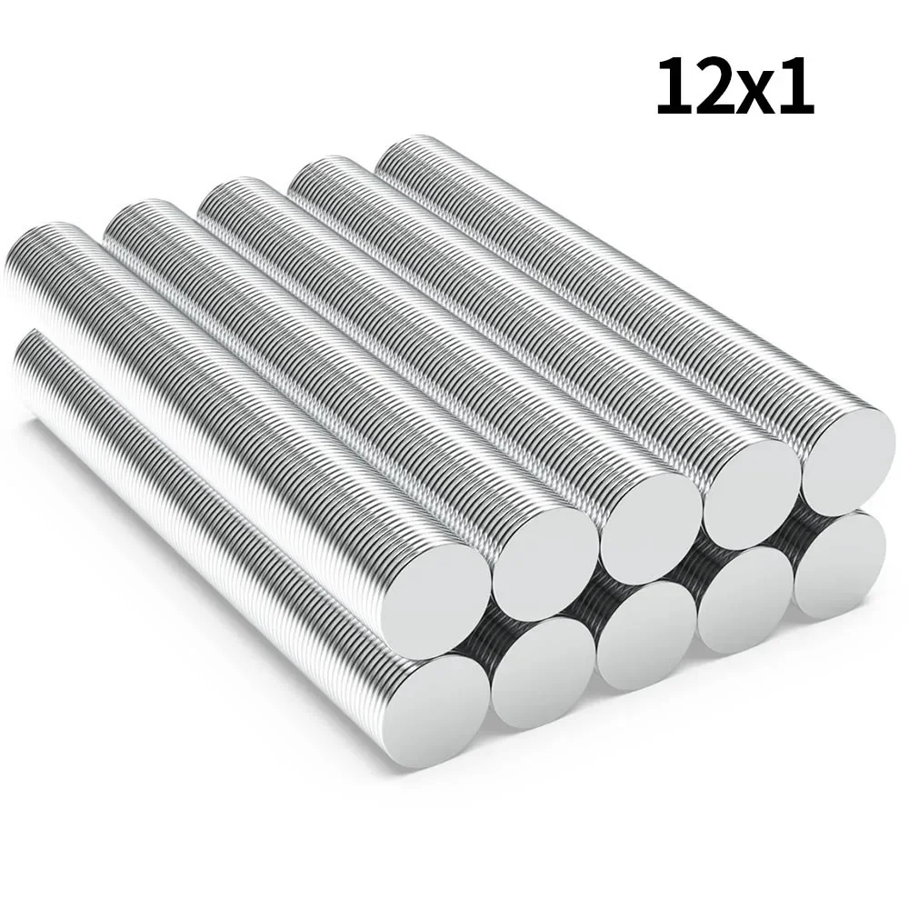

12x1mm N35 Super Strong Neodymium Magnet Round NdfeB Powerful Permanent Magnetic imanes Refrigerator Magnets 12*1