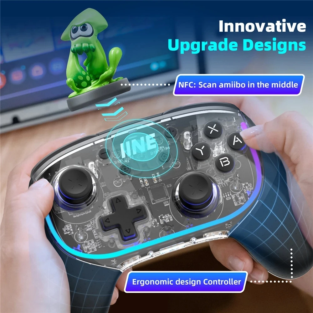 IINE Phantom Elite Pro Mechanical Controller ALPS Analog Stick Multi-mode compatible for Switch PC Steam Phone Gamepad