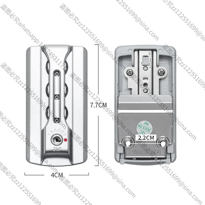 For Luggage CombinationLock Replacement Trolley Case Accessories TSA13066F Lock Aluminum Frame Travel BagLock YIF Buckle Lock