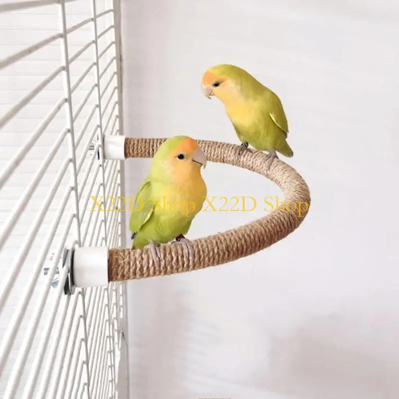 X22D Bird Grinding Scratchers Swing Stand for Parrots Conure Budgies Toy Cage Mount view 2