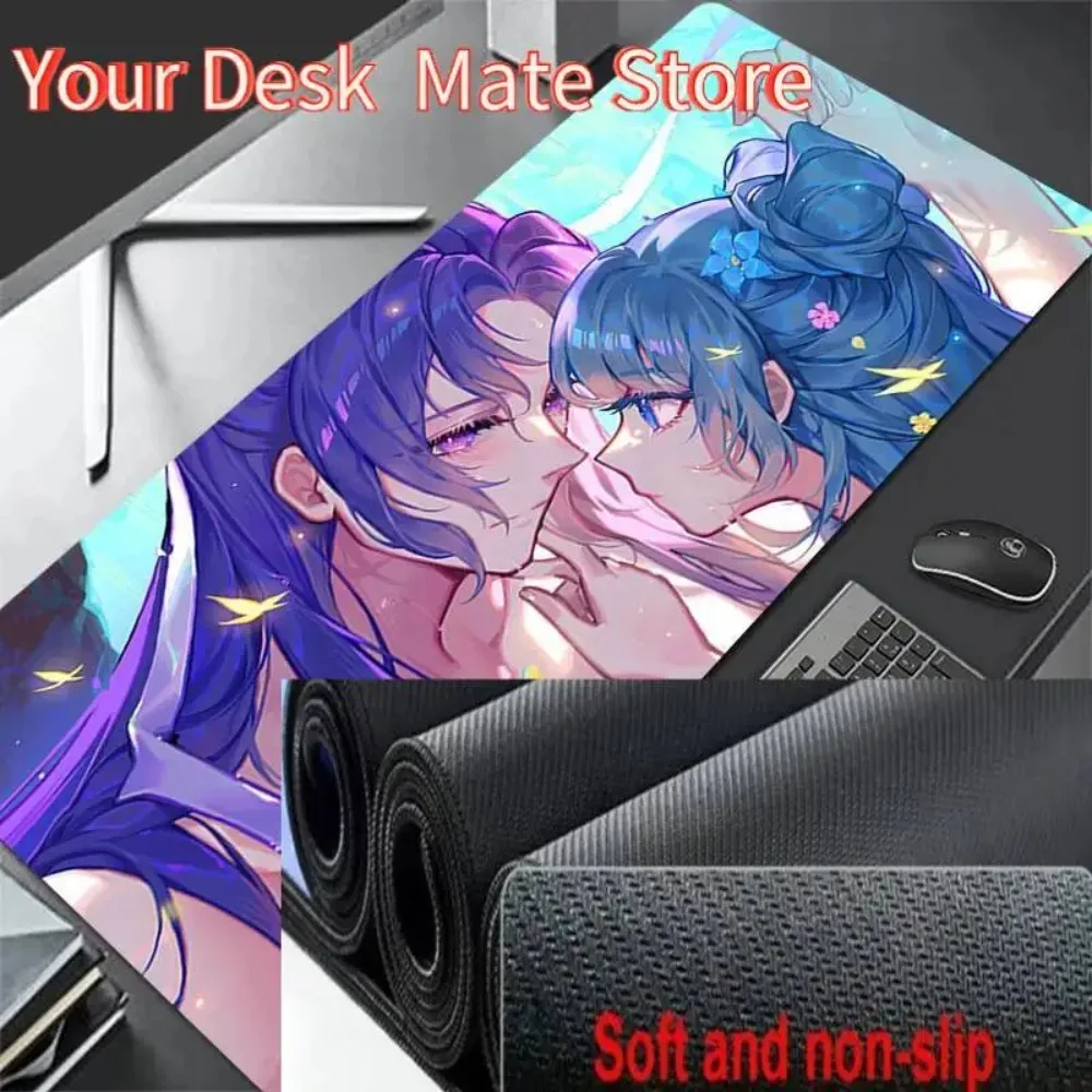 

Большой коврик для мыши The Apothecary Diaries, коврик для мыши для геймеров, коврик для клавиатуры ноутбука, нескользящий коврик-подставка, коврик для мыши в стиле аниме для ПК