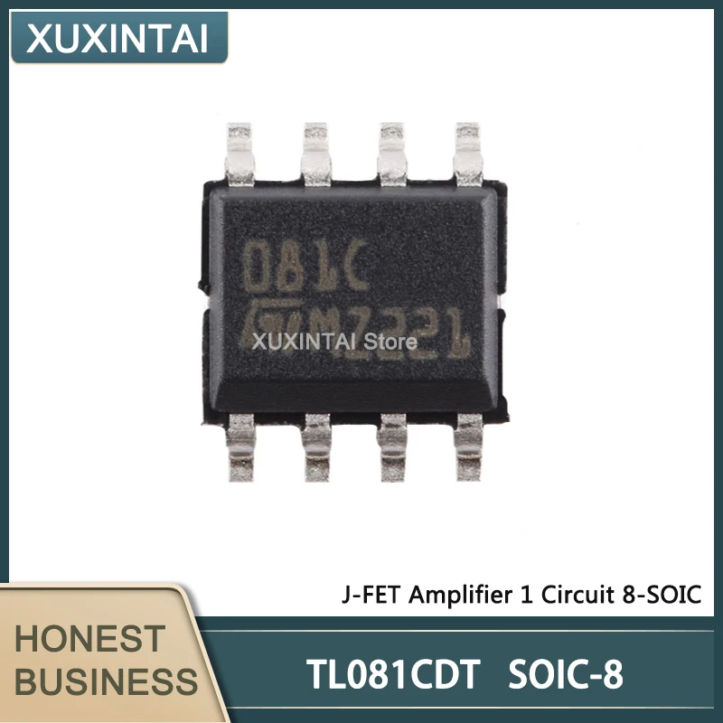 20Pcs/Lot  New Original  TL081CDT  TL081  J-FET Amplifier 1 Circuit 8-SOIC