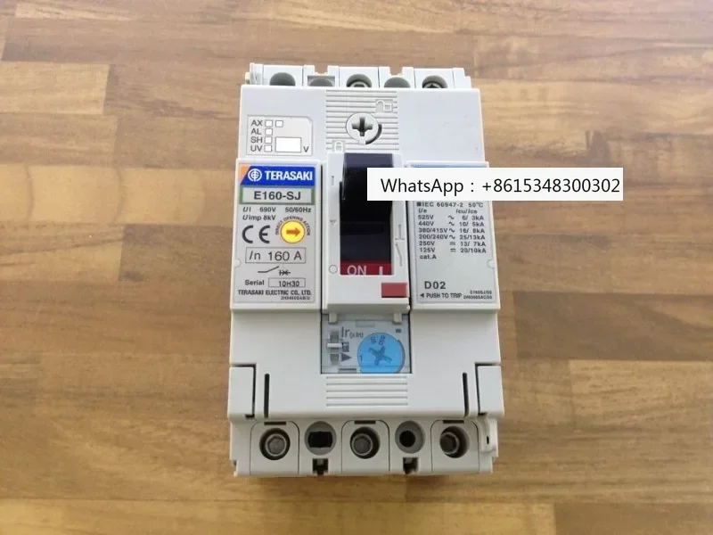 

Японский бытовой воздушный переключатель E160-SJ 3P 160A, регулируемый номинальный ток 100-160A