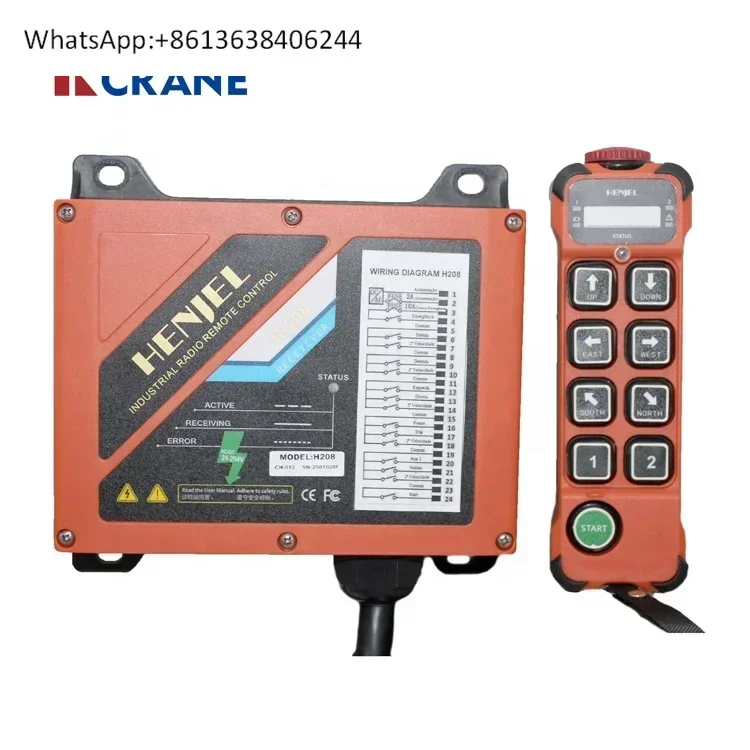 

Henjel H208 Industrial Wireless Remote Control Crane Remote Controller