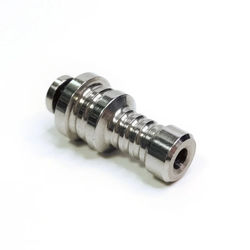 قطعة واحدة من قطعة الفولاذ المقاوم للصدأ 510 مع ملحق مفصل من القش على شكل خطوة لولبية #5