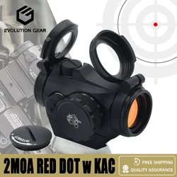 New Evolution Gear 2MOA Red Dot Reflex Sight with KAC Style Battery Cap 1x20m for Hunting Airsoft Rifles with Full Markings