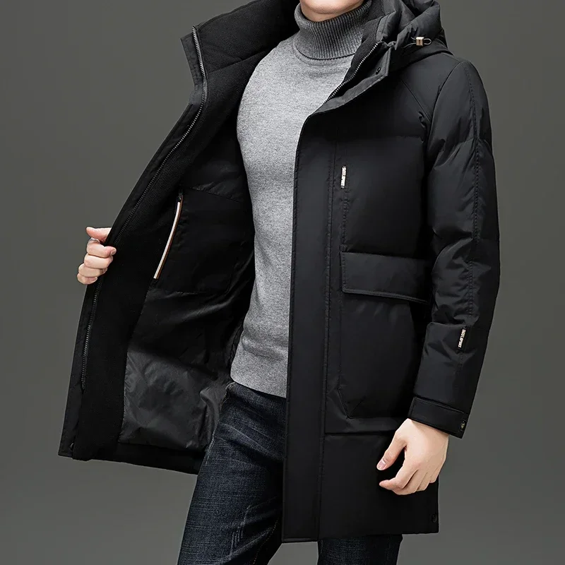 

Men Long Padded Down Jacket Duck Down Padding Male Winter Brand Winter Jacket for Men Casual Man Sack Padded Male Coat