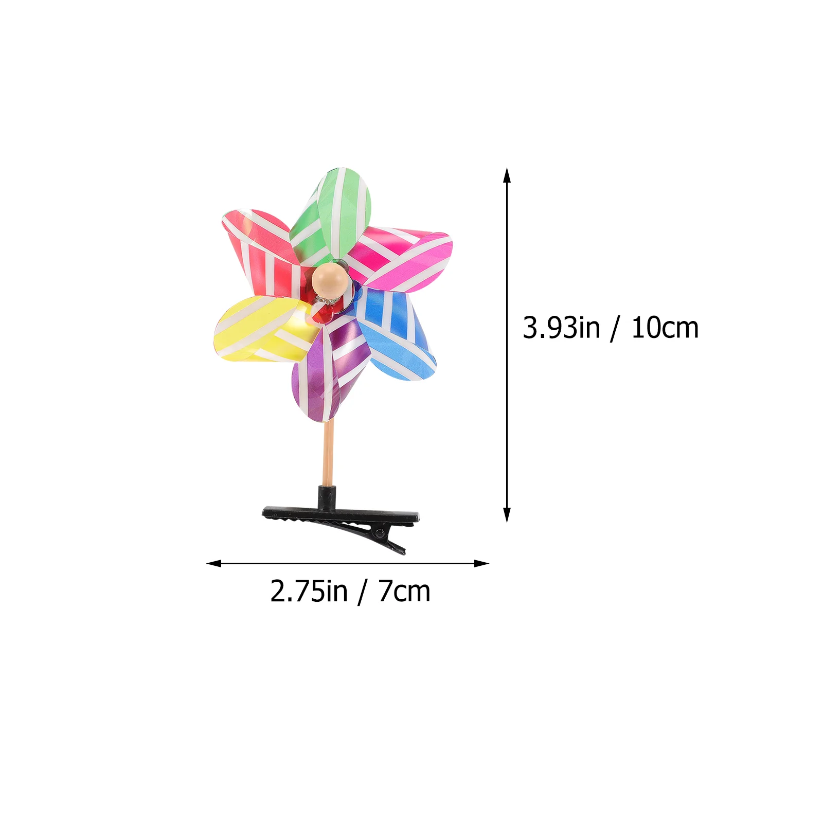 Hair Setting Clips Windmill Hairpin Crimper Tool Decorative Hairpins Iron Pinwheel for Miss