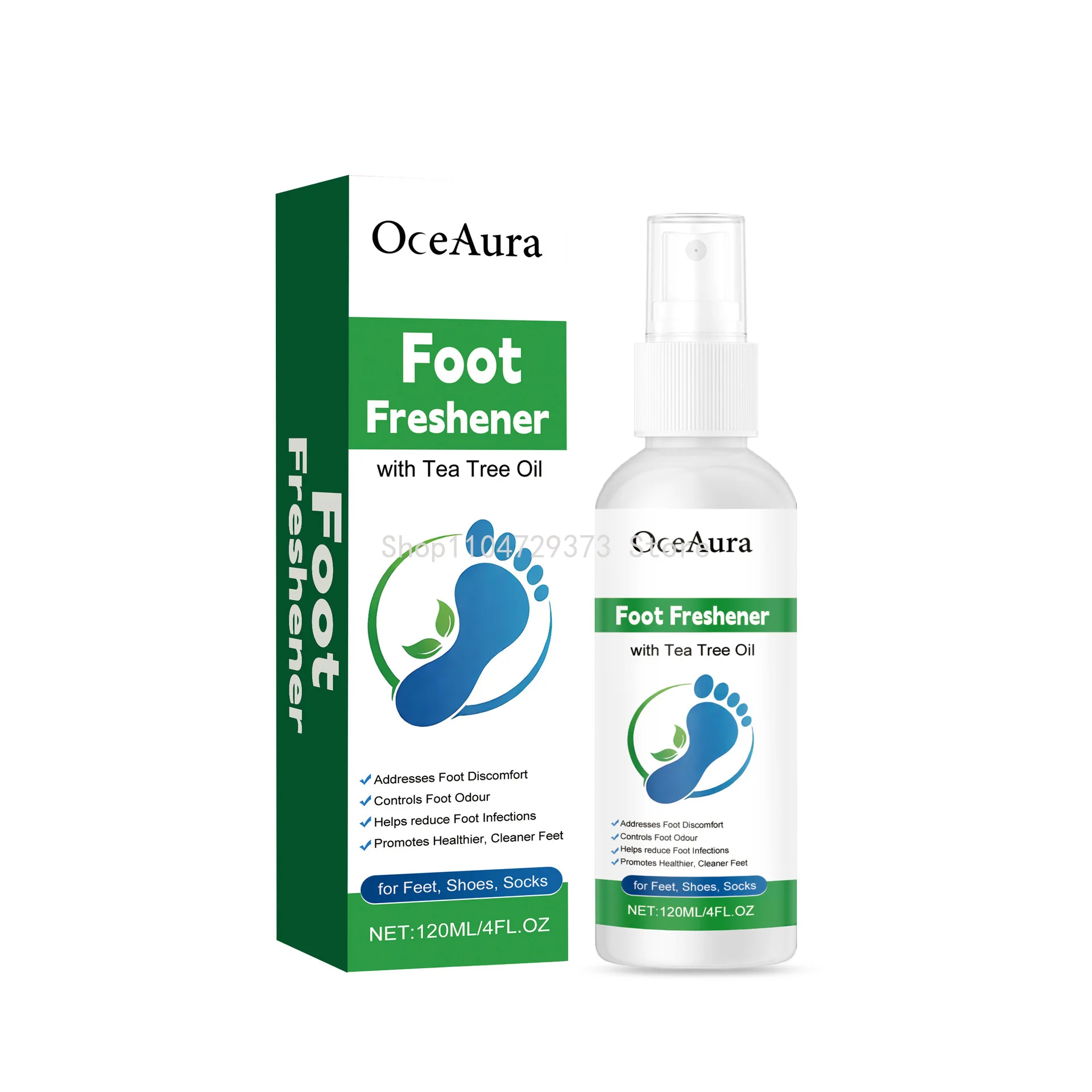 Tea Tree Oil Foot Care Spray - Moisturizing Hydrating Heel Care Refreshing Softening Foot Mist for Daily Use Foot Care Tool