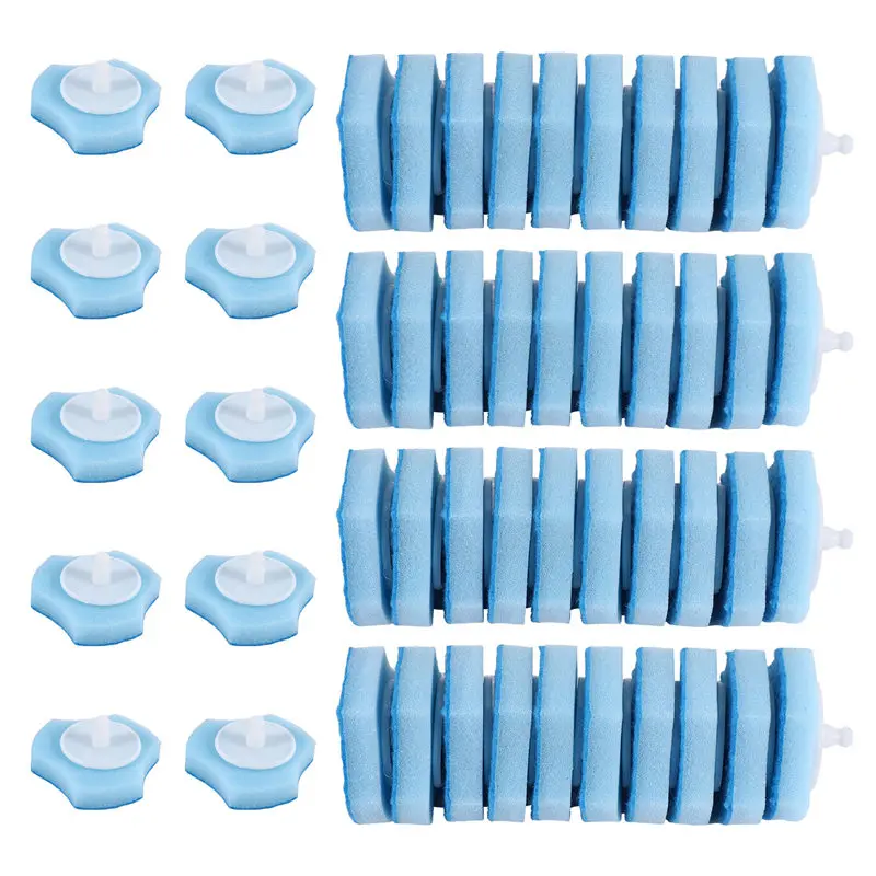 50PCS Toilet Stick Replacement,Toilet Cleaner Replacement Disposable Toilet Brush Head Toilet Brush For Clorox