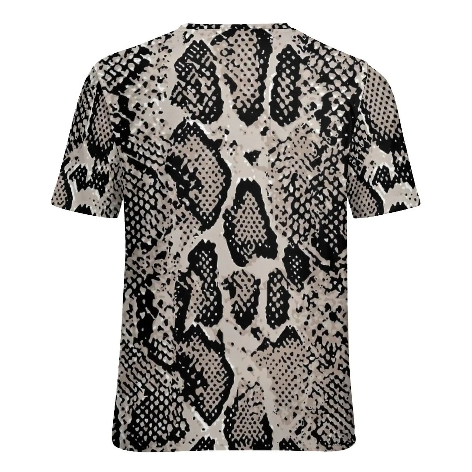 المعتاد بيثون جلد الثعبان تي شيرت ريترو طباعة الشارع نمط تي شيرت قصيرة الأكمام المرأة الهيب هوب التي شيرت الصيف ملابس مخصصة #6