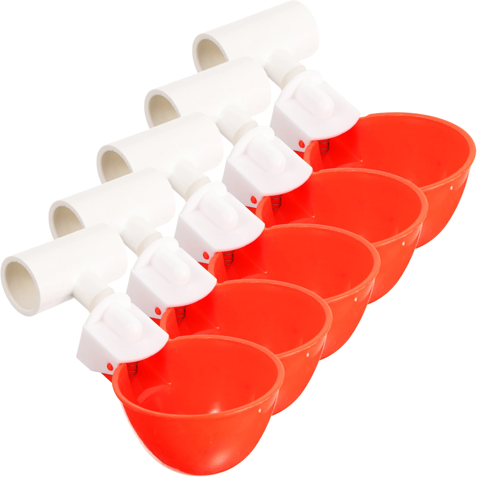 

5 set Chicken Waterer Automatic Poultry Feeder Multi-Function Cups for Chickens Parrots