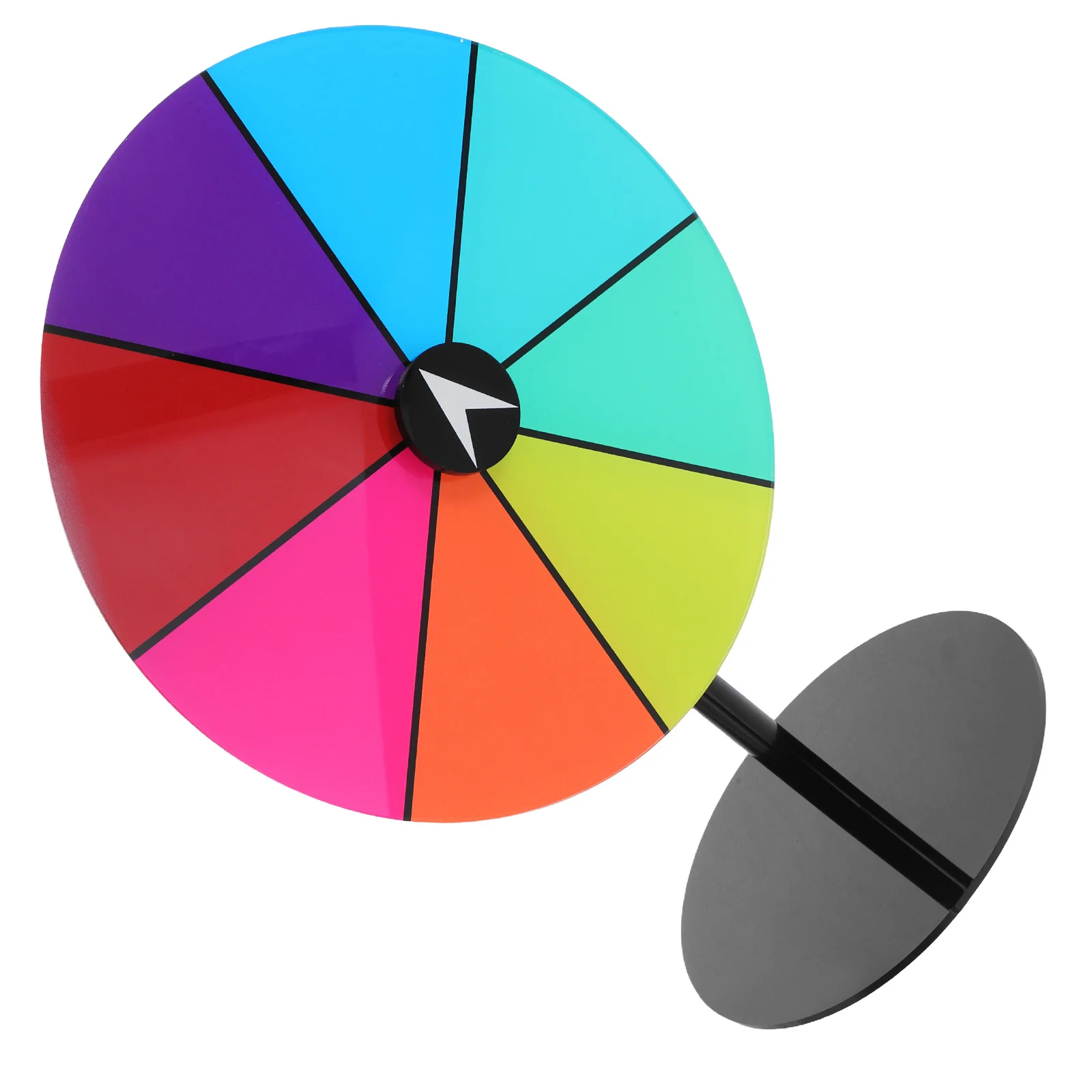 

Tabletop Spinning Prize Wheel Acrylic Construction Smooth Rotation Dry Erase Surface Ideal for Festivals Annual Meetings Raffle