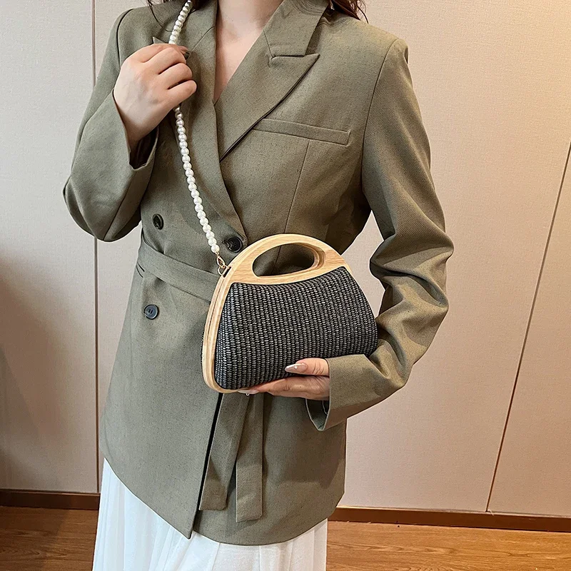 LEFTSIDE Chinese Style Small Shoulder Bags with Short Handle for Women 2024 Luxury Fashion Handbags Quality Crossbody Bag