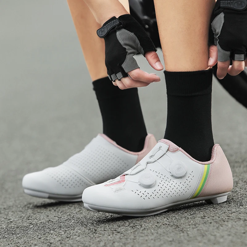 

Bicycle professional cycling shoes unisex four seasons breathable non-slip wear resistant comfort hard soled casual riding shoes