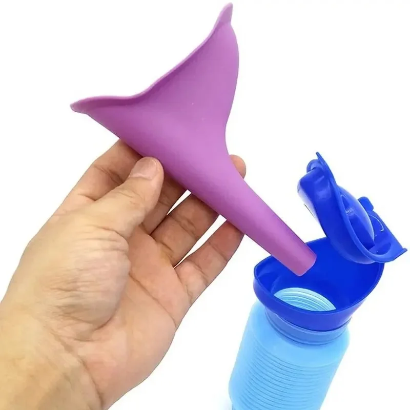1/2/4set Urinal Car Urinal Bucket Outdoor Standing Urine Emergency Travel Portable Reusable Shrinkable Camping Toilet Urine Leak