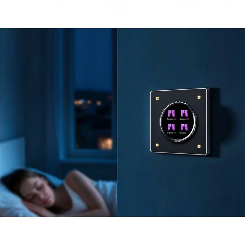 Hot Sale-Smart Home Control Panel Tuya Zigbee 1.8-Inch Scene Panel Remote For Lighting Curtains And Thermostats