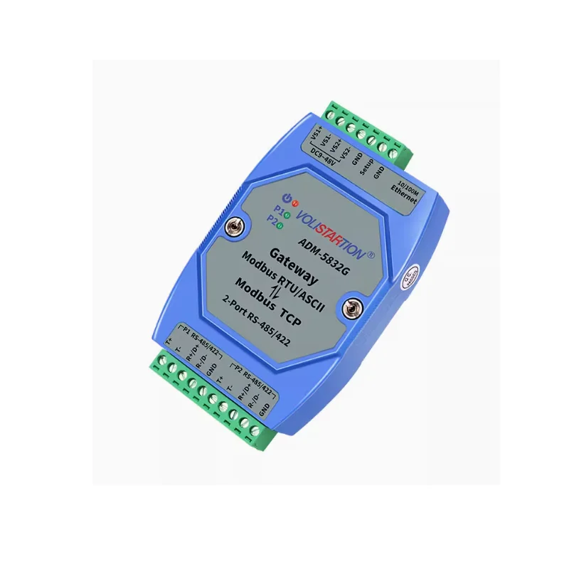 ADM-5832G Professional MODBUS Gateway Industrial Level 2 port rs485/422 Modbus RTU to Modbus TCP