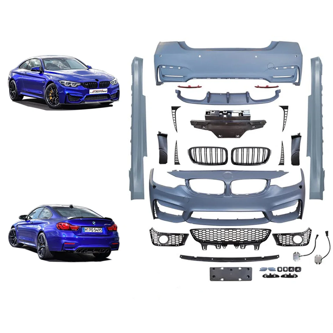 

Автоматические тюнинговые детали, аксессуары, комплекты кузова для BMW 4 серии F32 F36 2013-2020, изменение на стиль M4, бампер в сборе, решетка, юбка